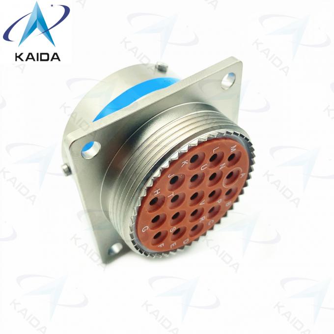 19 Female Pins MIL-DTL-26482 Connector Electroless Nickel Finsh Mil Dtl 26482 Series Ii 2