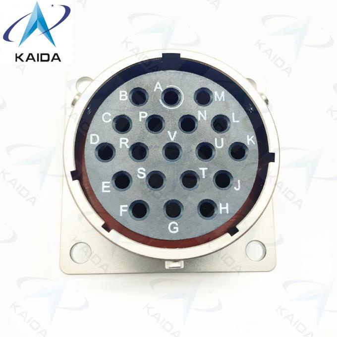 19 Female Pins MIL-DTL-26482 Connector Electroless Nickel Finsh Mil Dtl 26482 Series Ii 3