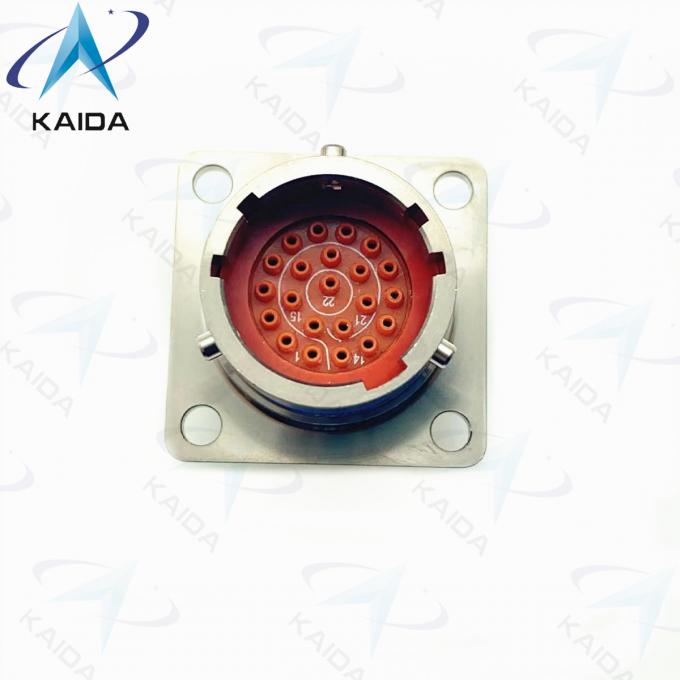 22 Male Contacts MIL-DTL-38999 Series 2 Wall Mounting D38999 Connector 3