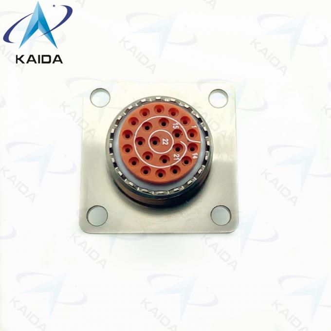 22 Male Contacts MIL-DTL-38999 Series 2 Wall Mounting D38999 Connector 4