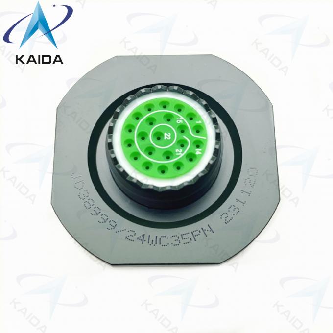 22 Male Pins MIL-DTL-38999 Connector Iii Olive Green Cadmium D38999 24WC35PN 4