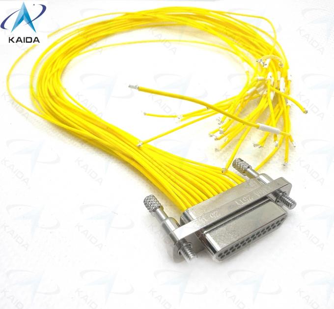 25 Contact Micro-D Metal Shell Aluminium Material For Industrial Micro Rectangular Electrical Connector CDbA-31TY 1.27mm Contact Spacing CDBA-25TY+30CM 1