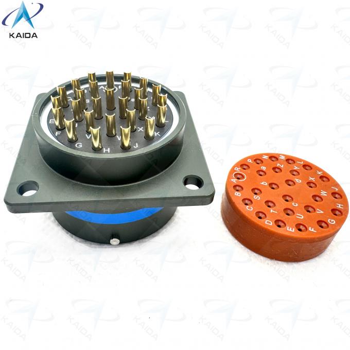 27 Contacts Olive Green Cadmium Shell Finish MIL-DTL-26482 Series Ⅰ.Square Flange Receptacle.MS3112F20-27PN 4