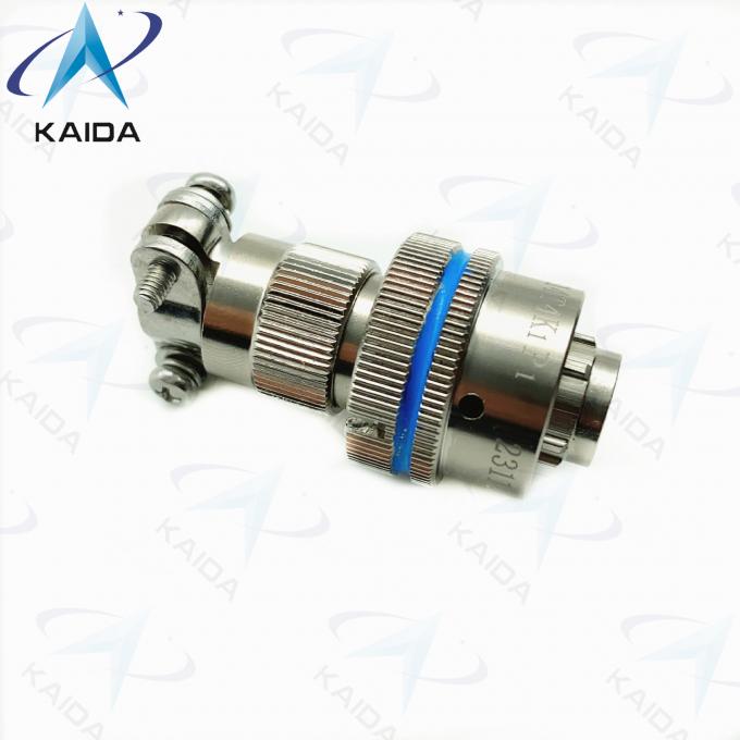 4 Contacts Plug Circular Electrical Connector Electroless Nickel Round Wire Connectors 3