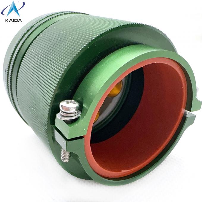 4 Contacts Plug With Straight Clamp Back Shell Withstands Extreme -55C To 125C Conditions High-current Connector Y50DX-3204TJ2P1 Zinc Plating 3