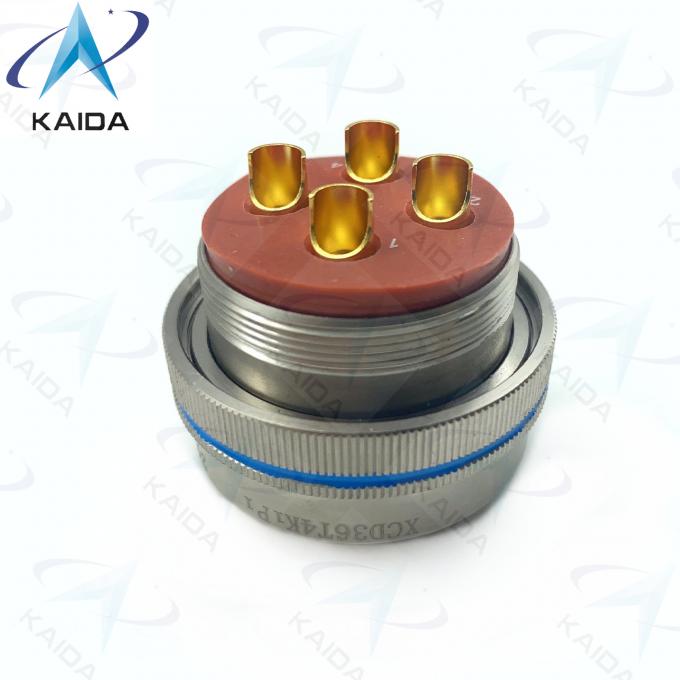 4 Contacts XCD36T4K1P1 Plug And Performance Electroless Nickel Plating 0