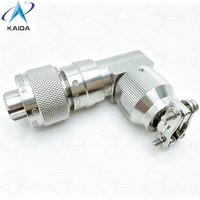 4 Number of Contacts YMC Series Corrosion-Resistant & Waterproof Electrical Connectors YMC18T4K1N.Stainless Steel Passivated.90° Backshell 1