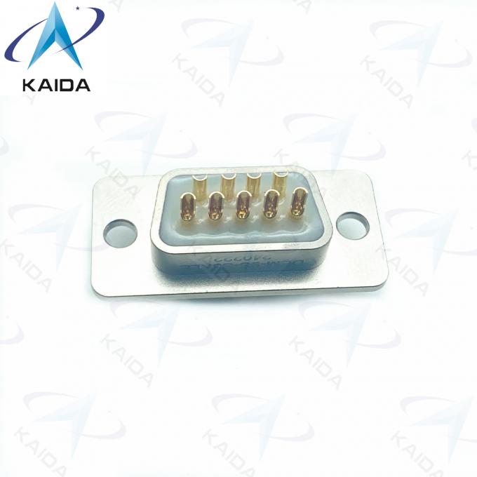 500V MIL-DTL-83513 Aluminium Micro D Receptacle Connector 500 Mating Cycles Copper Alloy Contacts.DEM-9S-S3KLE 3