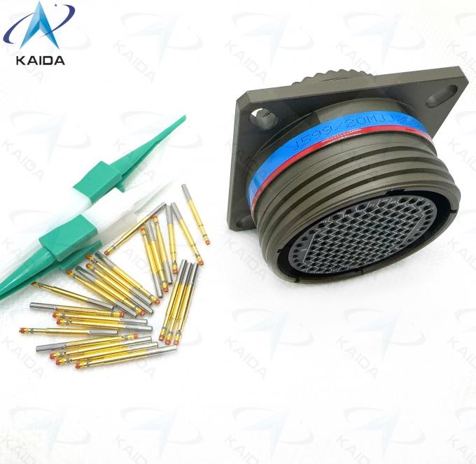 500V Voltage Rating MIL-DTL-38999 Series Ⅲ Gold Contact Finish for Performance.Composite Shell Olive Green Cadmium.D38999/20MJJ35SN 128 Female Pins 2