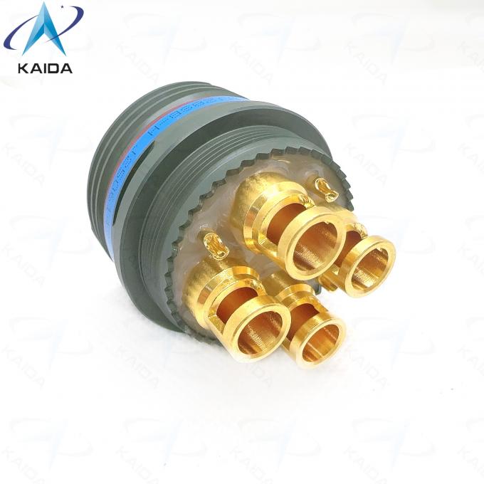 6 Contact Olive Green Cadmium Plug for Exceptional Durability and Reliability.D38999 Series Epoxy Potting.D38999/26WJ28SB-H.Solder Power Contacts 0