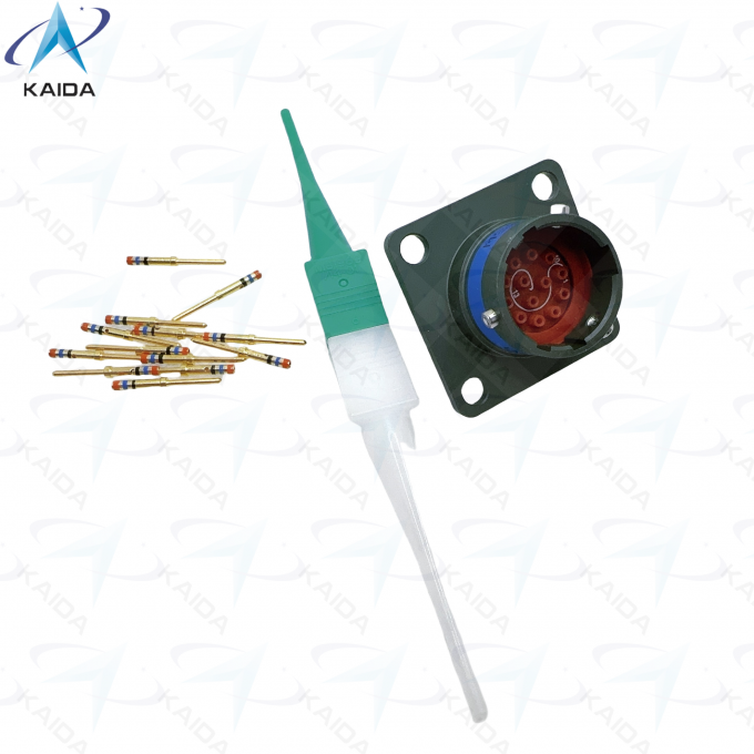 7.5A 13-Contact MIL-DTL-38999 Series 2 Connector With Crimp Termination MS27508E10B35P.JTP02 Box Mounting Receptacle 3