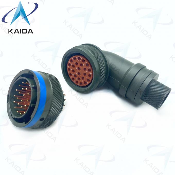 90 Degree Plug Gender Solder Contact Termination MIL-DTL-26482 Series Ⅰ PT08E16-26P Electrically Conductive Cadmium 3