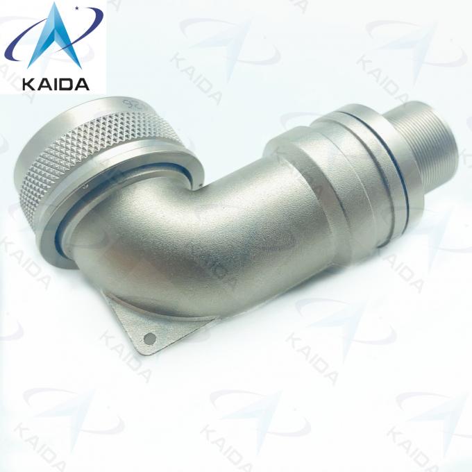 90° Spin Coupling Electroless Nickel EMI/RFI Connector Backshell J599Ⅲ15FJA90FA-07 3