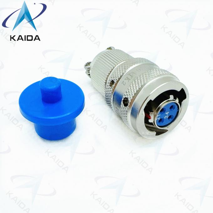 Aluminum Circular Electrical Connector Y11P Series With Electroless Nickel Finish / Strain Relief Clamp Y11P-0804TK2 3