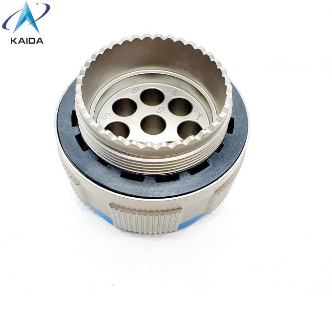 Aluminum MIL DTL 38999 Custom Circular Connector  with 8 Pins Applicable For RF contacts.J599-T-21-8-JC400 2