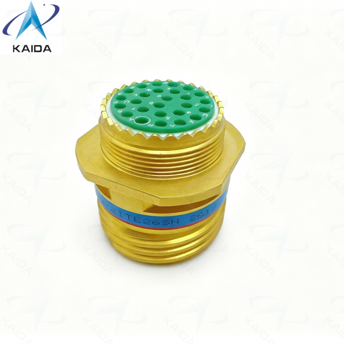 Bronze Passivated MIL DTL 38999 Series Ⅲ Connector.TV01.D38999/21TE26SN.Insert Arrangement of 17-26.26 Female Pins. 1