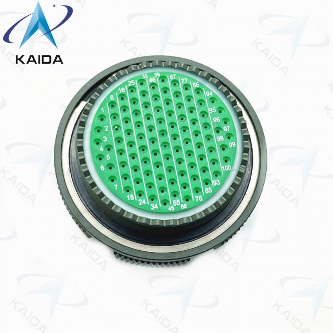 Cadmium Shell MIL-DTL-38999 Series 3 100 Female Pins Mil Dtl 38999 Power Connector 4