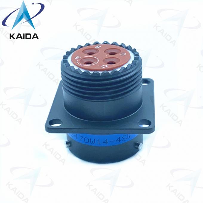 Circular MIL-DTL-26482 Connector Olive Drab Cadmium Plating Mil Dtl 26482 Contacts 4