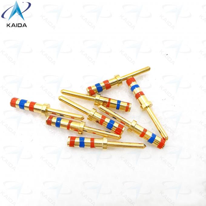 D38999 Series Cooper Alloy Contact with Gold Plating Meeting Customer Requirements.M39029/58-363.20# Pin Contact.Color bands with Orange - Blue - Orange 2