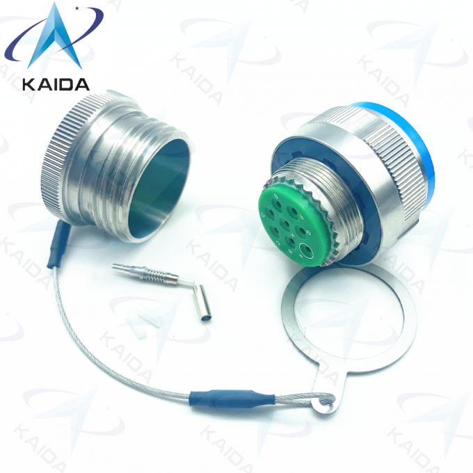 Durability Fiber Optic Connector Crimp Metal Blue Muti Mode Cable 500 Mating Cycles D38999/26KE08B1NF2M Stainless Steel 2