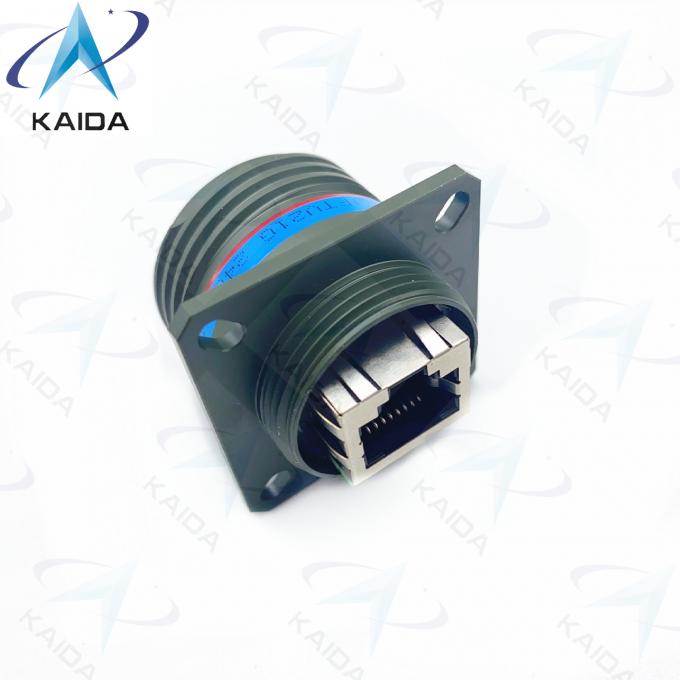 Finsh Olive Green Cadmium RJFTV21G Solder Termination Method RJ45 Series Tri Start Thread Coupling Mechanism 2