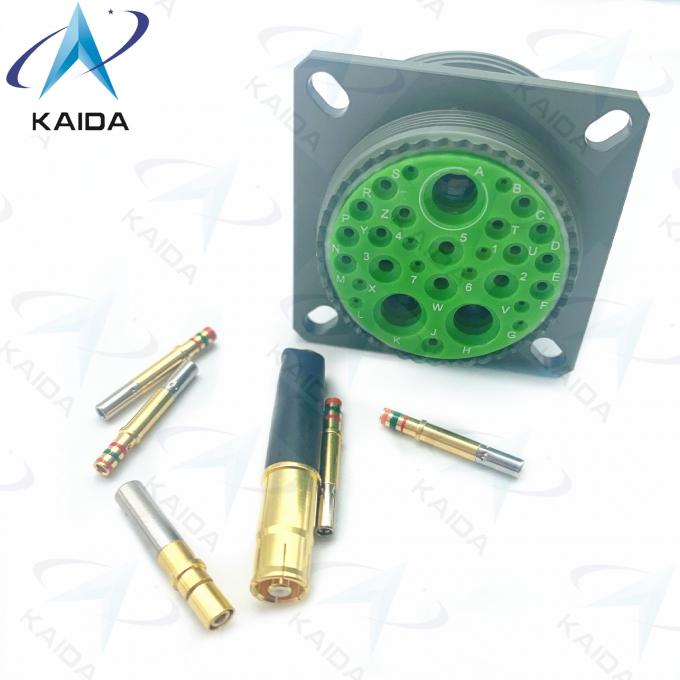 Gold Crimp Contact MIL-DTL-38999 Series Ⅲ Olive Green Cadmium Shell 7A Voltage 500V.D38999/20WJ20SN.8D Series. 3