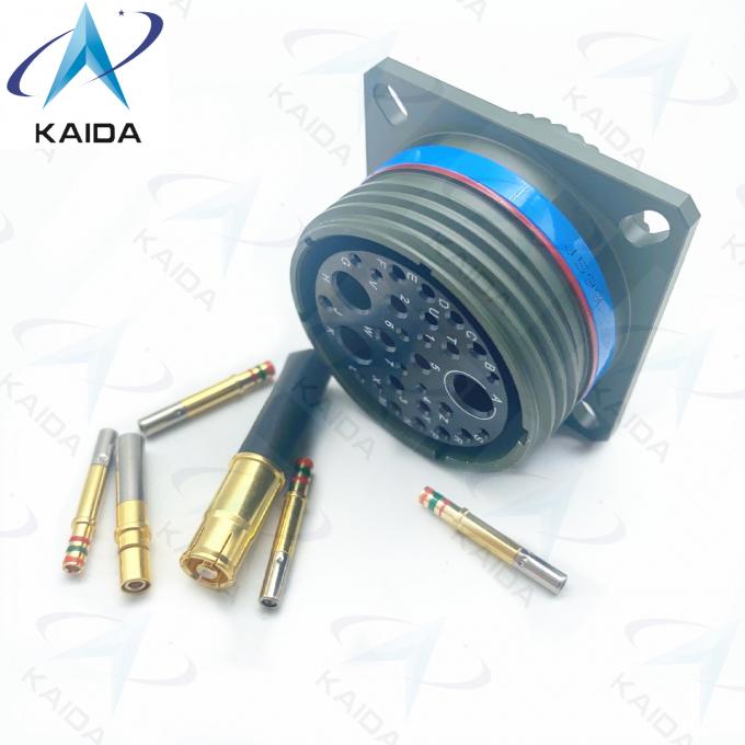 Gold Crimp Contact MIL-DTL-38999 Series Ⅲ Olive Green Cadmium Shell 7A Voltage 500V.D38999/20WJ20SN.8D Series. 5