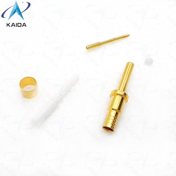 Insulated Crimp Type D38999 Series Copper Alloy Connectors for Heavy-Duty Applications.16# Coax  Male Contacts.Amphenol&Souriau 1