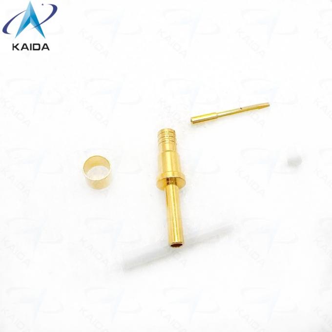 Insulated Crimp Type D38999 Series Copper Alloy Connectors for Heavy-Duty Applications.16# Coax  Male Contacts.Amphenol&Souriau 3