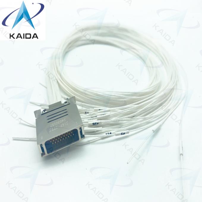 J14F-27TJ  Gold Plated Plug Connector with 60cm Wire 3A Solder Termination and Female Contacts 1