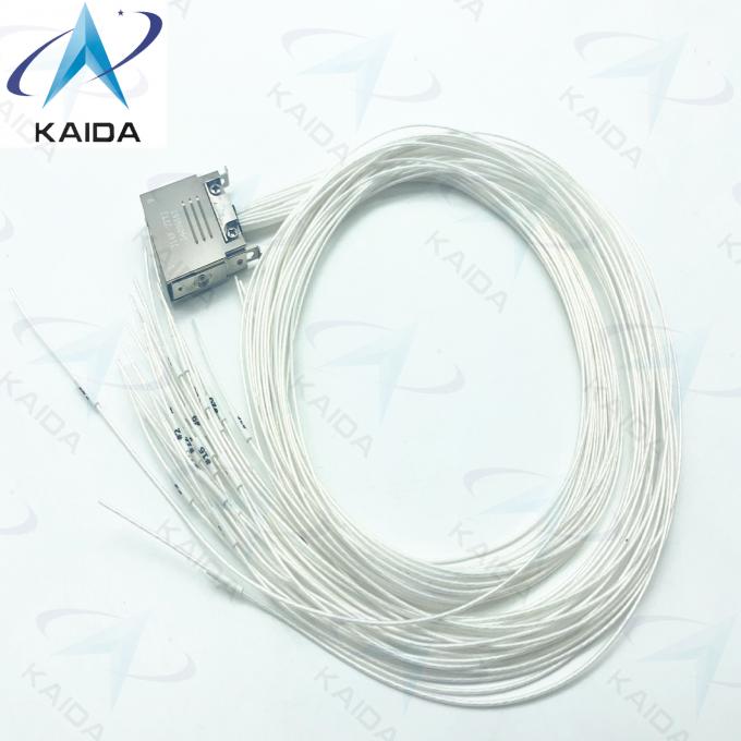 J14F-27TJ  Gold Plated Plug Connector with 60cm Wire 3A Solder Termination and Female Contacts 3