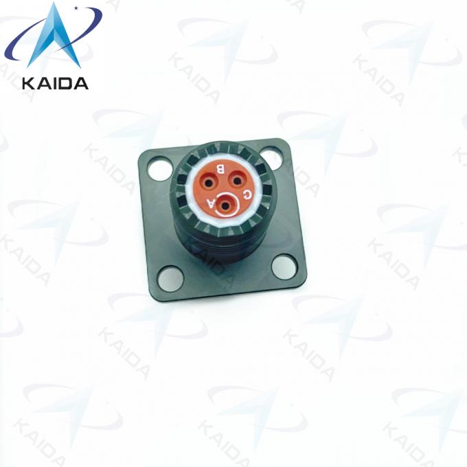 MIL-DTL-26482 Connectors with Olive Green Cadmium Finish / Crimp Contact Type MS3470B08-33SN Narrow Flange Receptacle 4