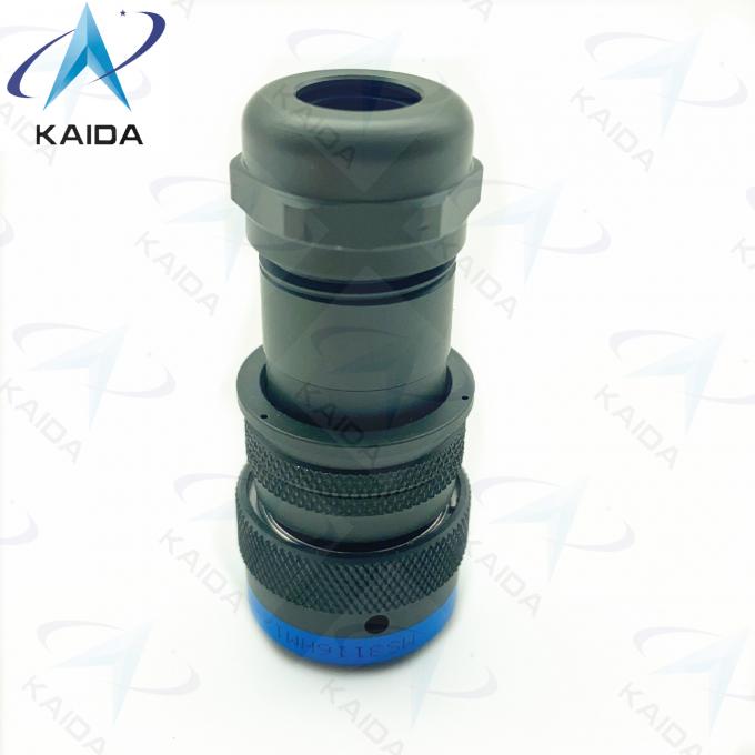 MIL-DTL-26482 Series 1 MS3116HM12-14S Custom Hermetic Backshell 14 Female Pins Olive Green Cadmium Plating 0