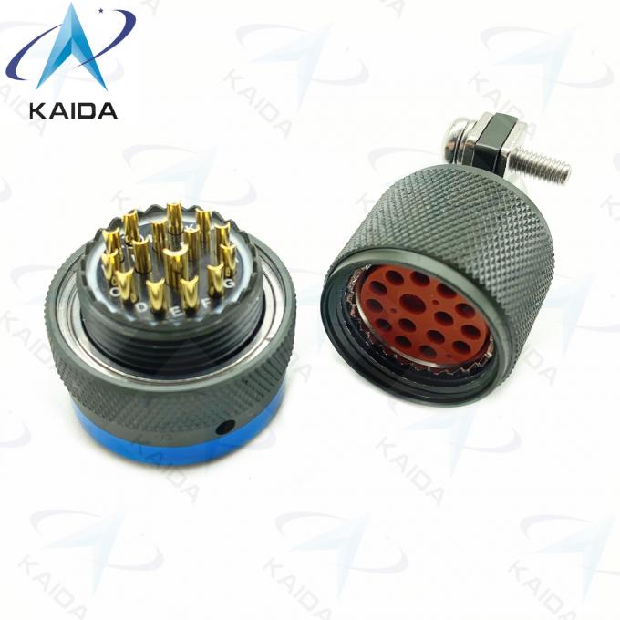 MIL-DTL-26482 Series Ⅰ Miniature Connector MS3116F14-15P Olive Green Cadmium 15 Male Pins 1