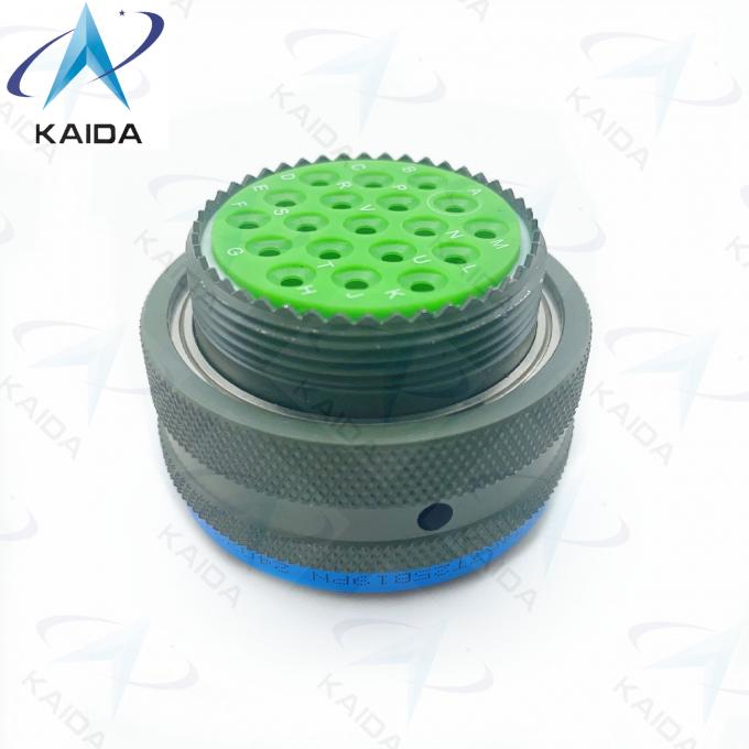 MIL-DTL-38999 Series I Olive Green Cadmium Shell Finish with 500V Voltage Rating Bayonet Coupling MS27467T25B19PN 1
