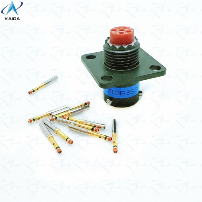 MS27497T08B35SA MIL-DTL-38999 Series Ⅱ 500 V 6 Contacts Electrical Connector Wall Mounting Receptacle JTPQ00 1