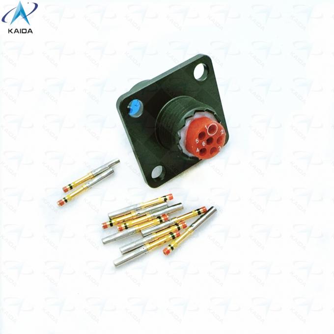 MS27497T08B35SA MIL-DTL-38999 Series Ⅱ 500 V 6 Contacts Electrical Connector Wall Mounting Receptacle JTPQ00 2