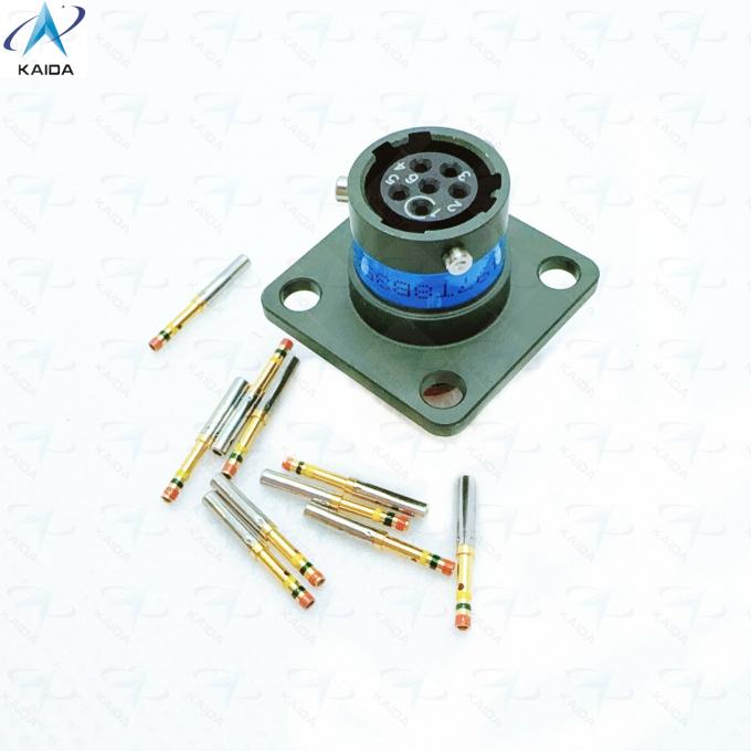 MS27497T08B35SA MIL-DTL-38999 Series Ⅱ 500 V 6 Contacts Electrical Connector Wall Mounting Receptacle JTPQ00 3