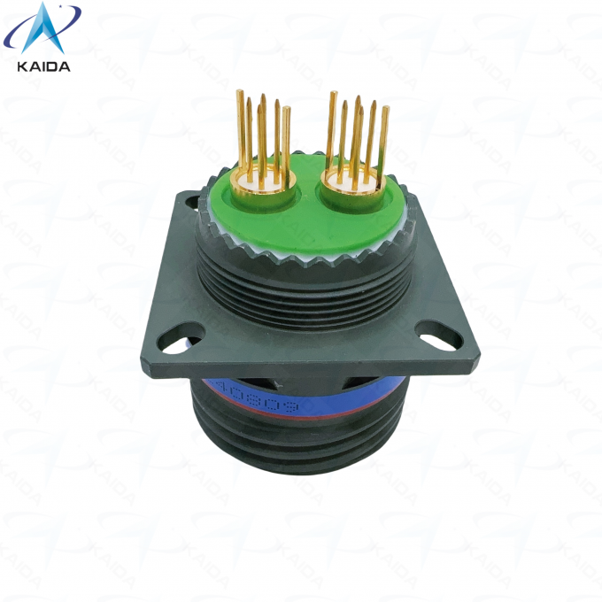 Olive Green Cadmium Quadrax PCB Receptacle Contacts 8D0C17W82PN Custom Quadrax PCB Contacts.8D series D38999 0