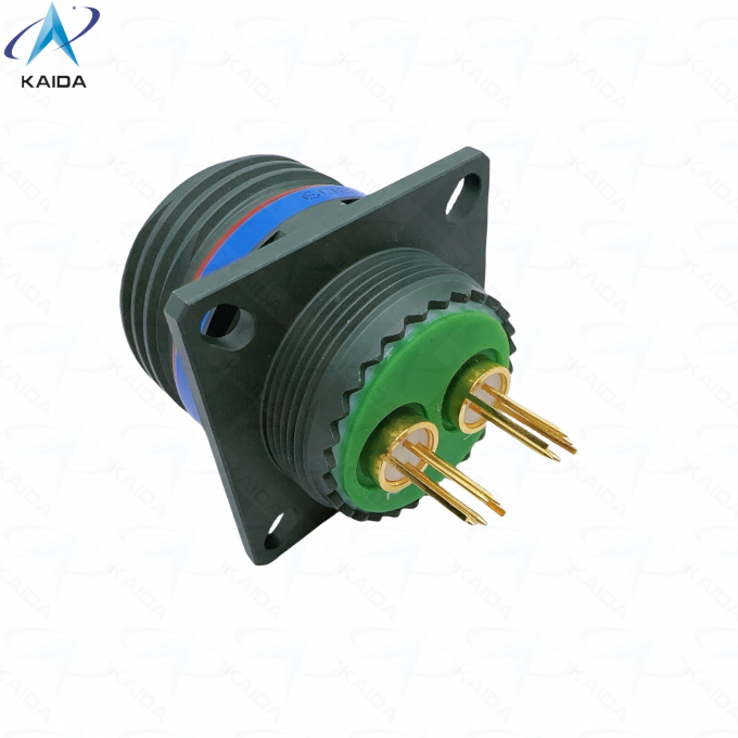 Olive Green Cadmium Quadrax PCB Receptacle Contacts 8D0C17W82PN Custom Quadrax PCB Contacts.8D series D38999 1