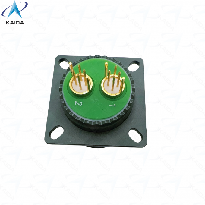 Olive Green Cadmium Quadrax PCB Receptacle Contacts 8D0C17W82PN Custom Quadrax PCB Contacts.8D series D38999 3