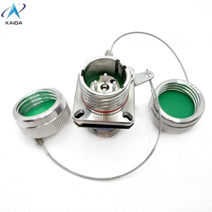 Secure Free Hanging Optical Fiber Connectors with Solder Termination and Mountin J599A8 20KC04C1N-S Hermetic Receptacle 0