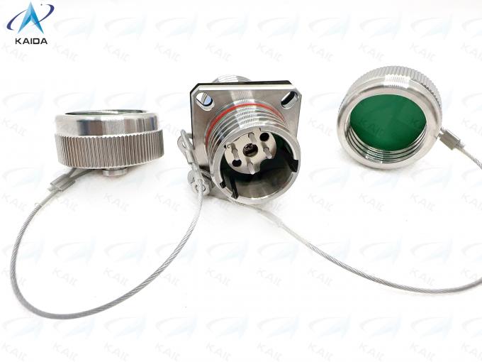 Secure Free Hanging Optical Fiber Connectors with Solder Termination and Mountin J599A8 20KC04C1N-S Hermetic Receptacle 3