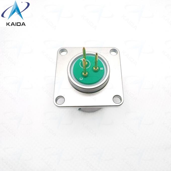 Square Flange Receptacle MIL-DTL-38999 Series Ⅰ Featuring Copper Alloy Contacts for Industrial Applications.MS27505E13F03SCA。Square Flange Receptacle with PCB Contacts 3