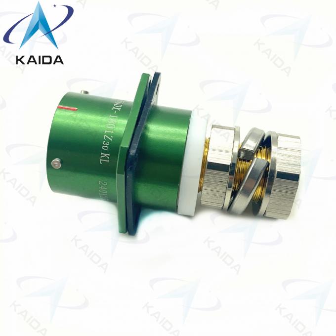 Stable Y50DX-1801Z30KL Circular Connector Panel Mount Style Green Andoized 0