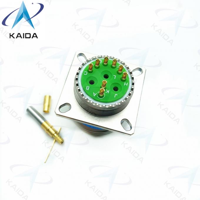 Threaded Gold Contact Crimp Connector MIL-DTL-38999 Series 3 Receptacle 7A Current Rating.D38999/20FE11BN-H 5