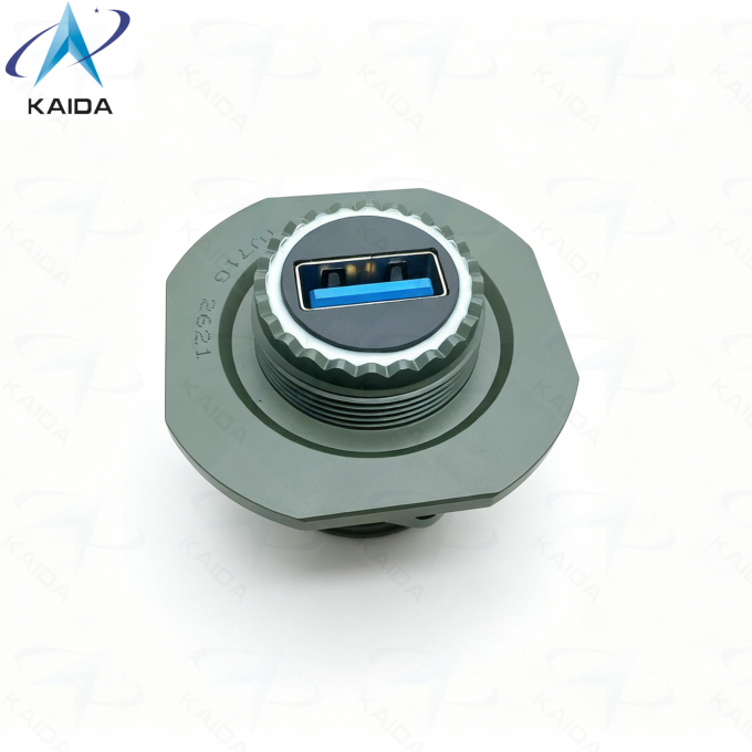 USB 2.0 Cordset Insert Arrangement MIL DTL 38999 Series Ⅲ.USBFTV71G.Square Flange Receptacle 2