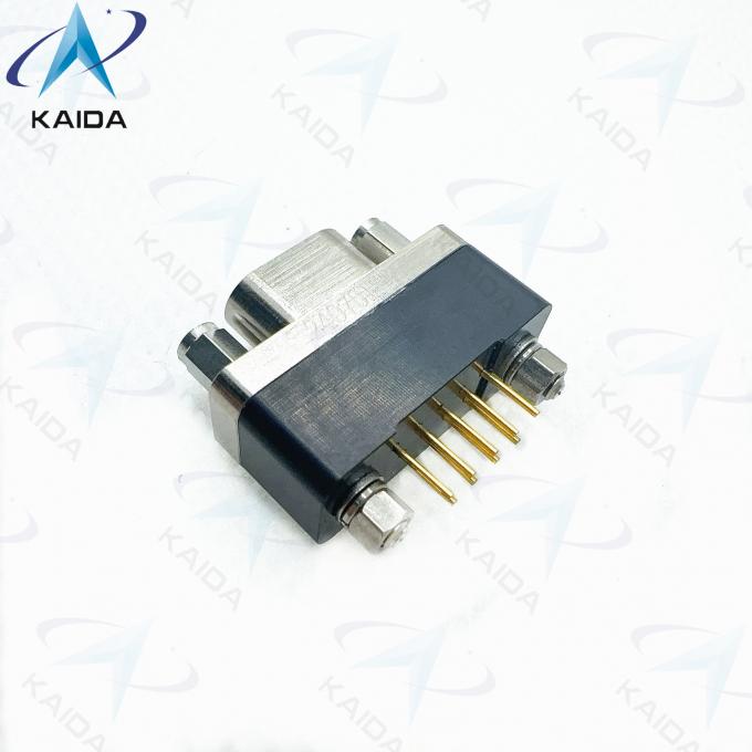 Vertical MIL-DTL-83513 Rectangular Socket Micro D PCB Connector Gold Over Nickel Contact Plating GMR7580-9S2BPN 1