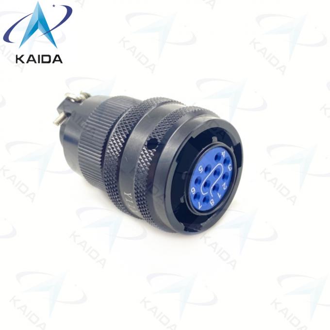 Y11X Series Black Anodized Aluminum Solder Circular Electrical Connector Plug Y11X-1210TK2 0