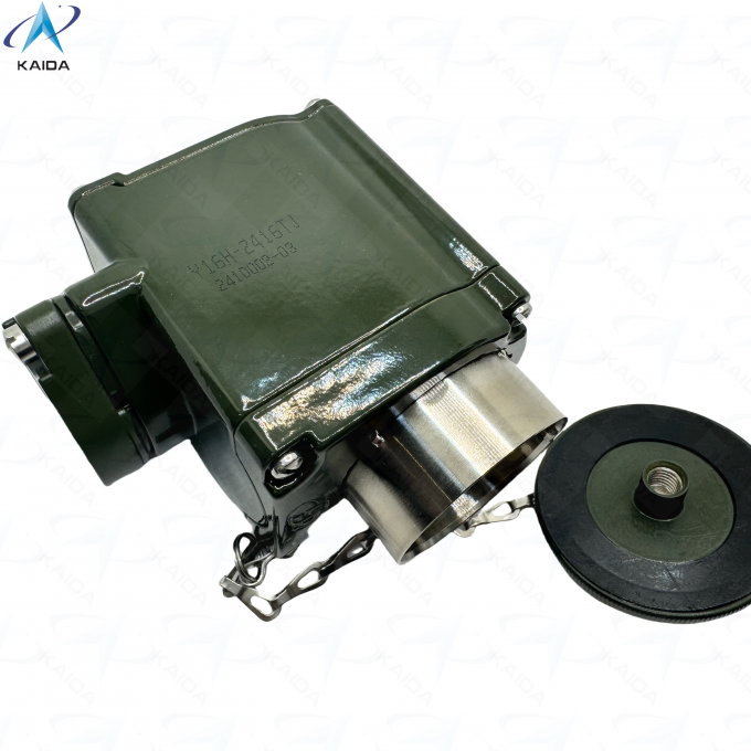 Y16H Series Solder Contact Circular Electrical Connector With Olive Green Cadmium Aluminum Shell.Y16H-2416TJ 1